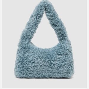 ASOS Blue Faux Fur Shoulder Bag
